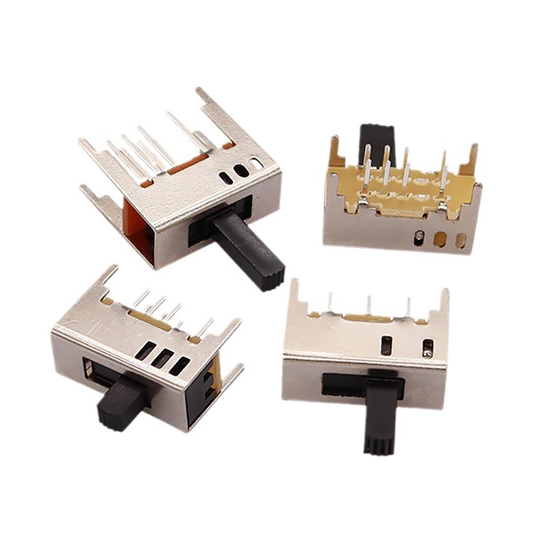 interruptor de deslizamiento SS23D03, doble-Fila ocho-Pin tres-Posición, interruptor de empuje Interruptor de micro deslizamiento personalizado para electrodomésticos